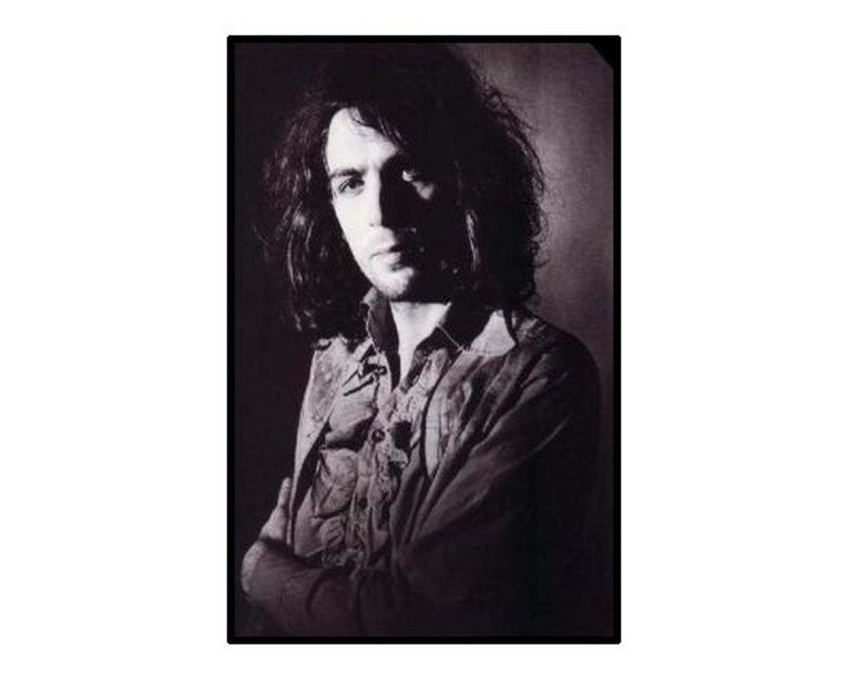 Syd Barrett circa 1969 as a solo artist after Pink Floyd. His appearance would soon change drastically.