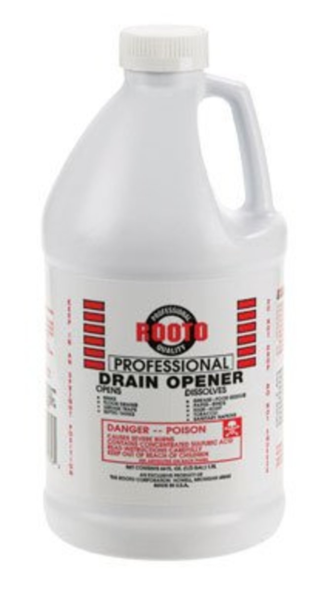 Root Sulfuric acid drain opener