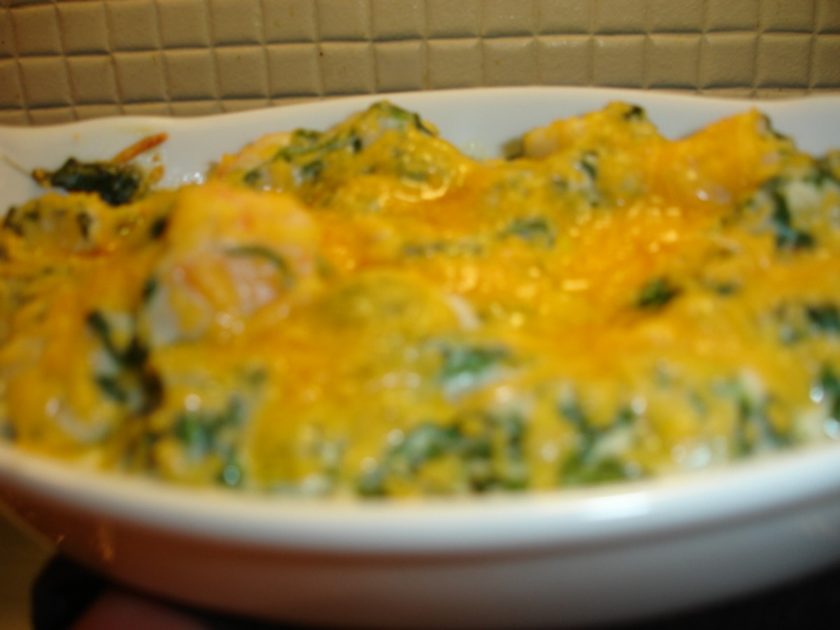 Pappadeaux's Lump crab meat spinach Au Gratin recipe