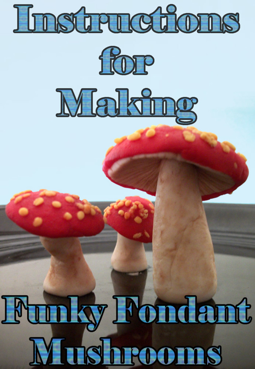 Follow these step-by-step instructions to make funky fondant mushrooms