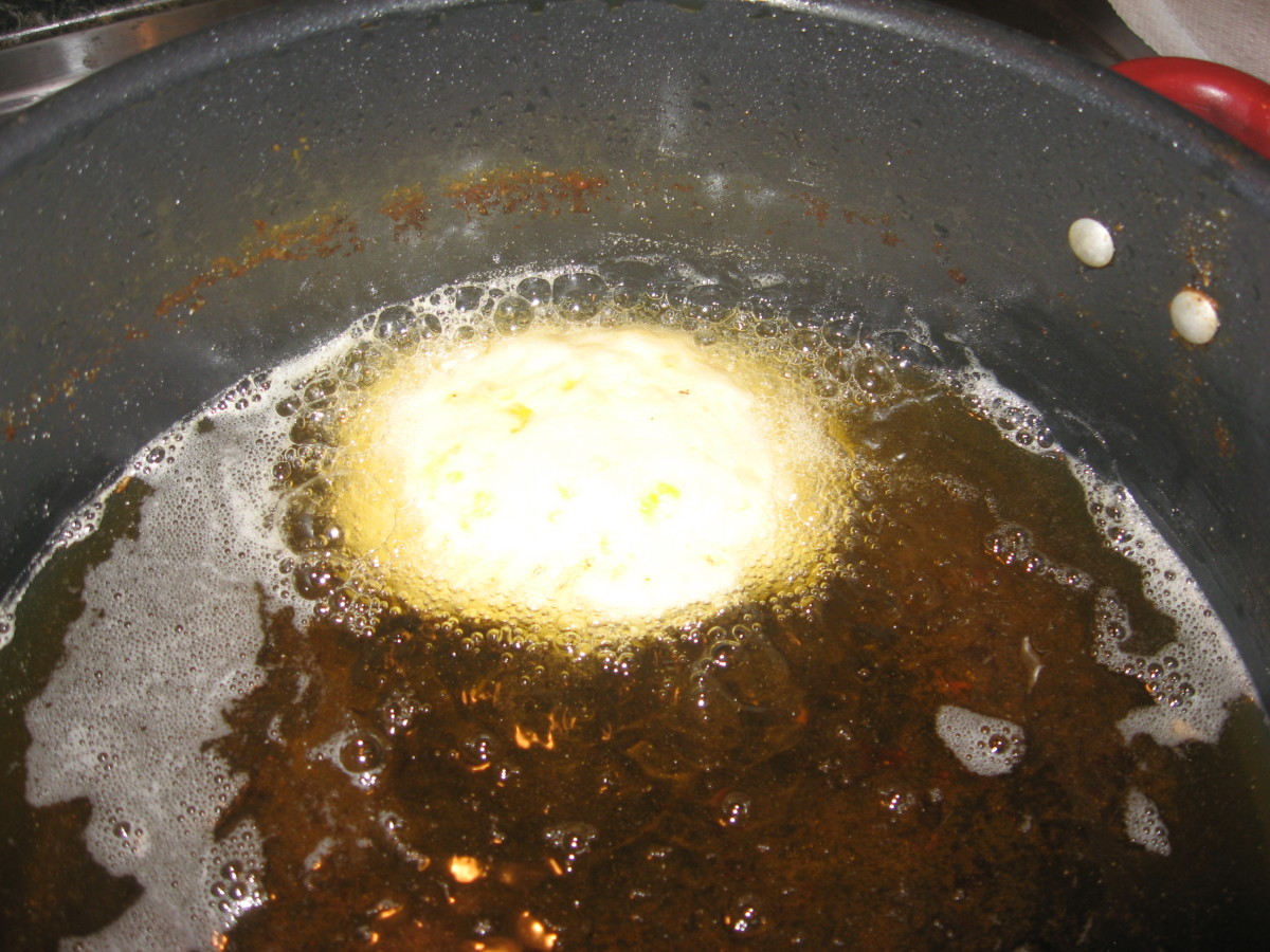 Fry in hot oil.