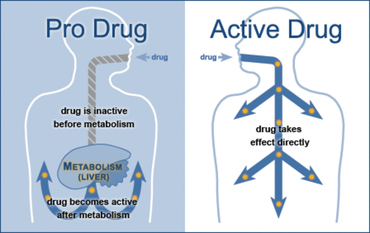 Difference between Prodrug and Active Drug