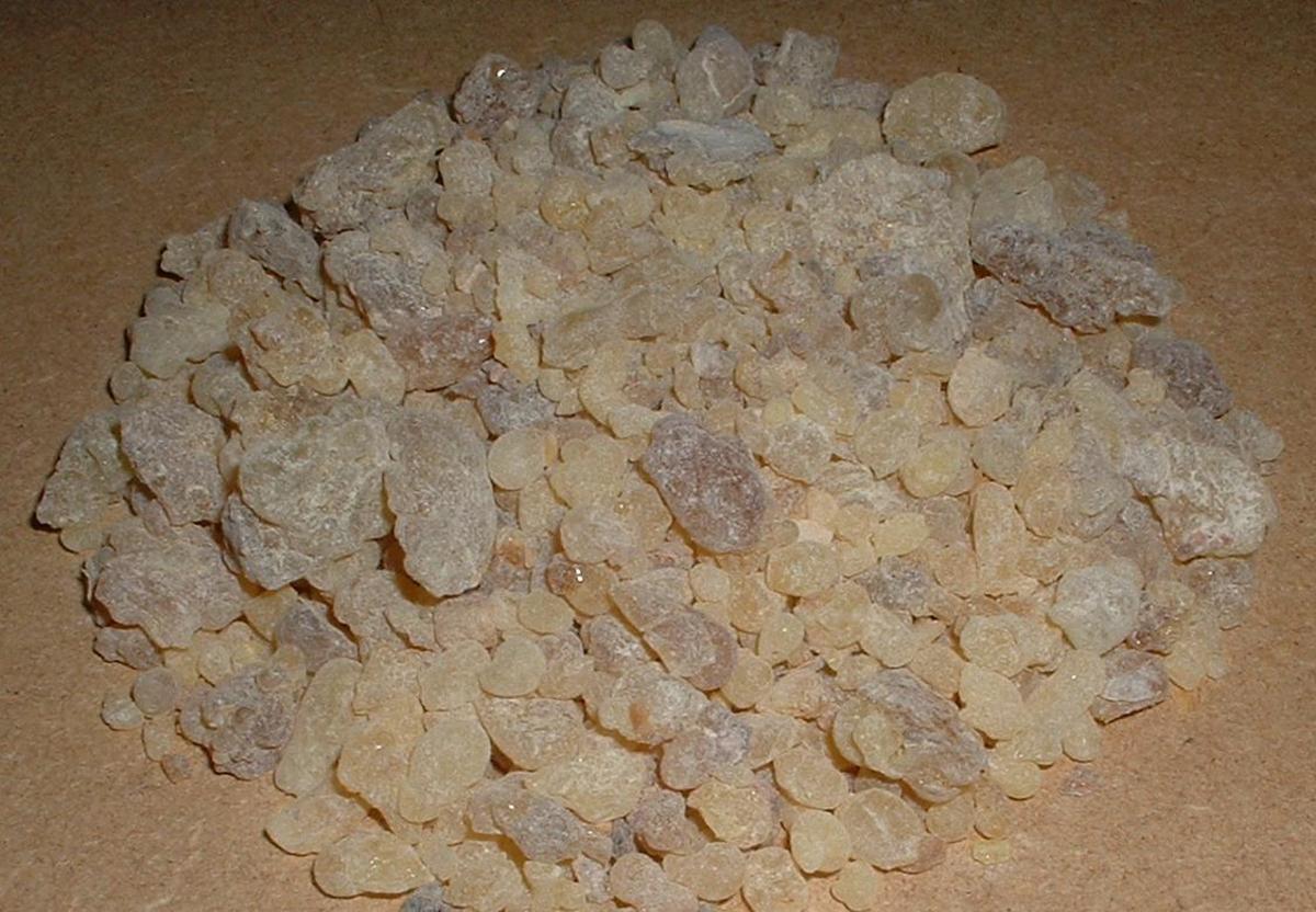 resin from the Dhofar region of Oman, reported to produce the finest quality of frankincense in the world.