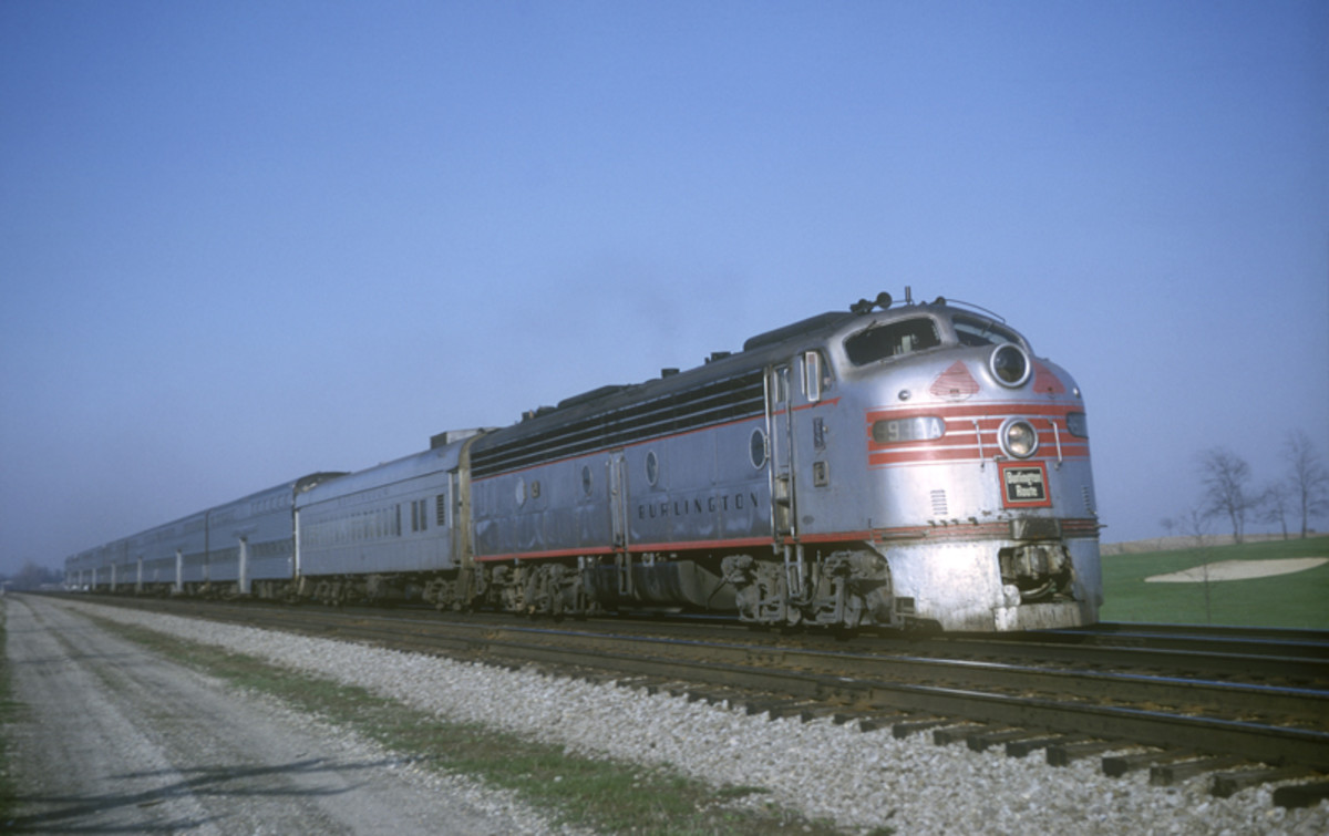 Typical Burlington Commuter train of the late 1950s to early 1960s