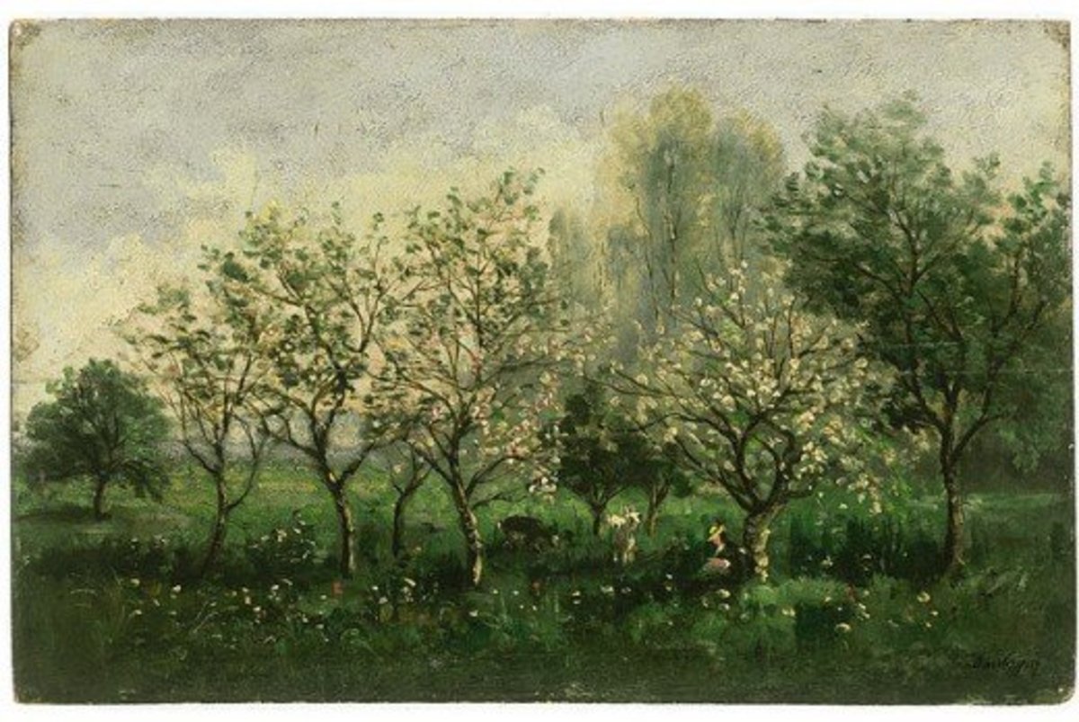 Apple Trees in Blossom 