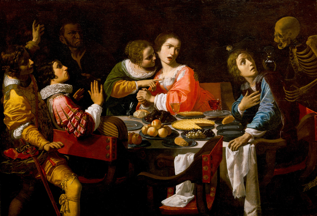 Death Comes to the Banquet Table by Giovanni Martinelli