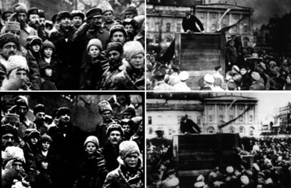 Whomever Stalin did not like, he did all he could to erase them from history, such as these altered photographs from the time of the Russian Revolution.