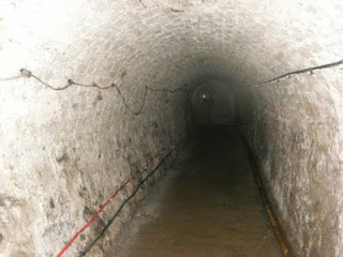Inside the Rabaul tunnels