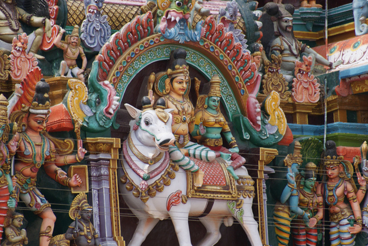 Shiva and Parvati on Nandi