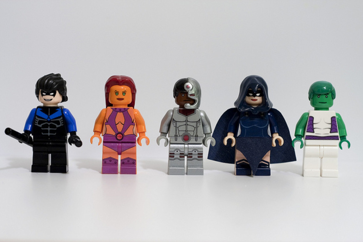 Lego Teen Titan minifigures