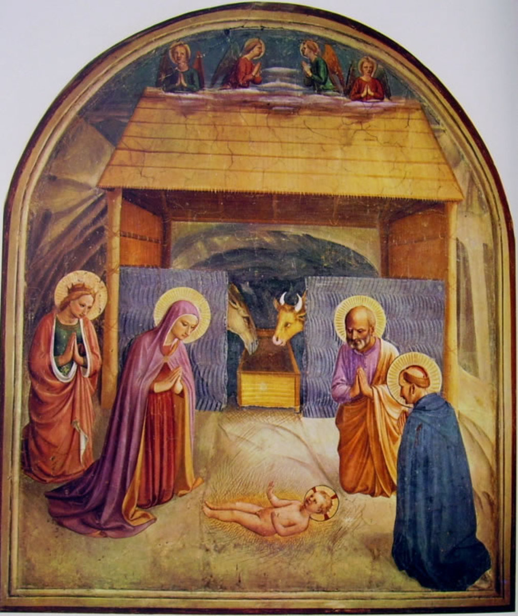 Fra Angelico, Nativity (a. 1440), Florence Museo di San Marco