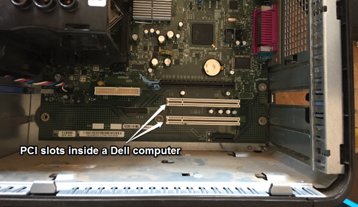 This particular Dell computer has two free PCI slots
