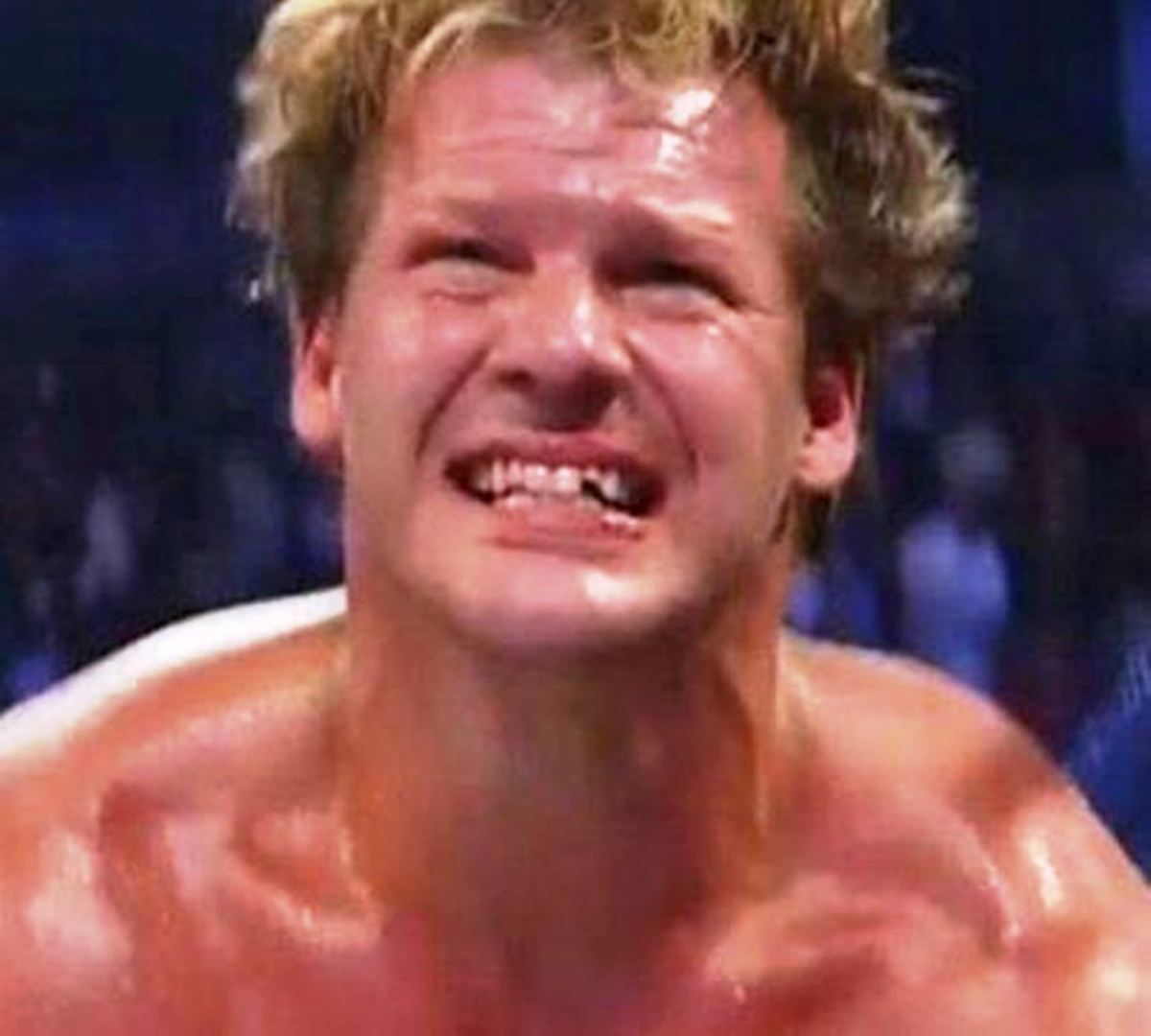 Chris Jericho's broken tooth.