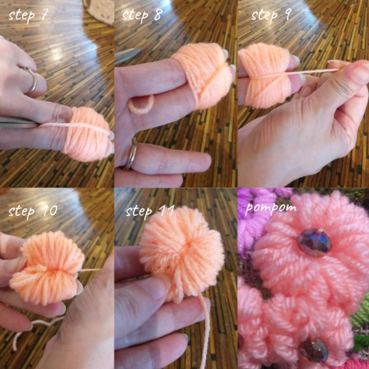 How to finish the pompom
