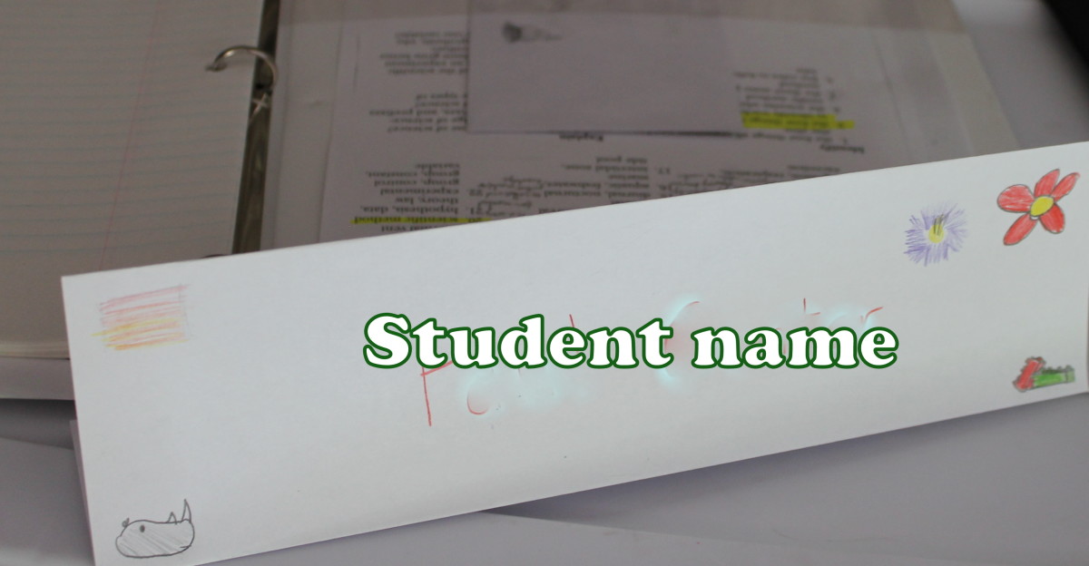 Student Name Plate