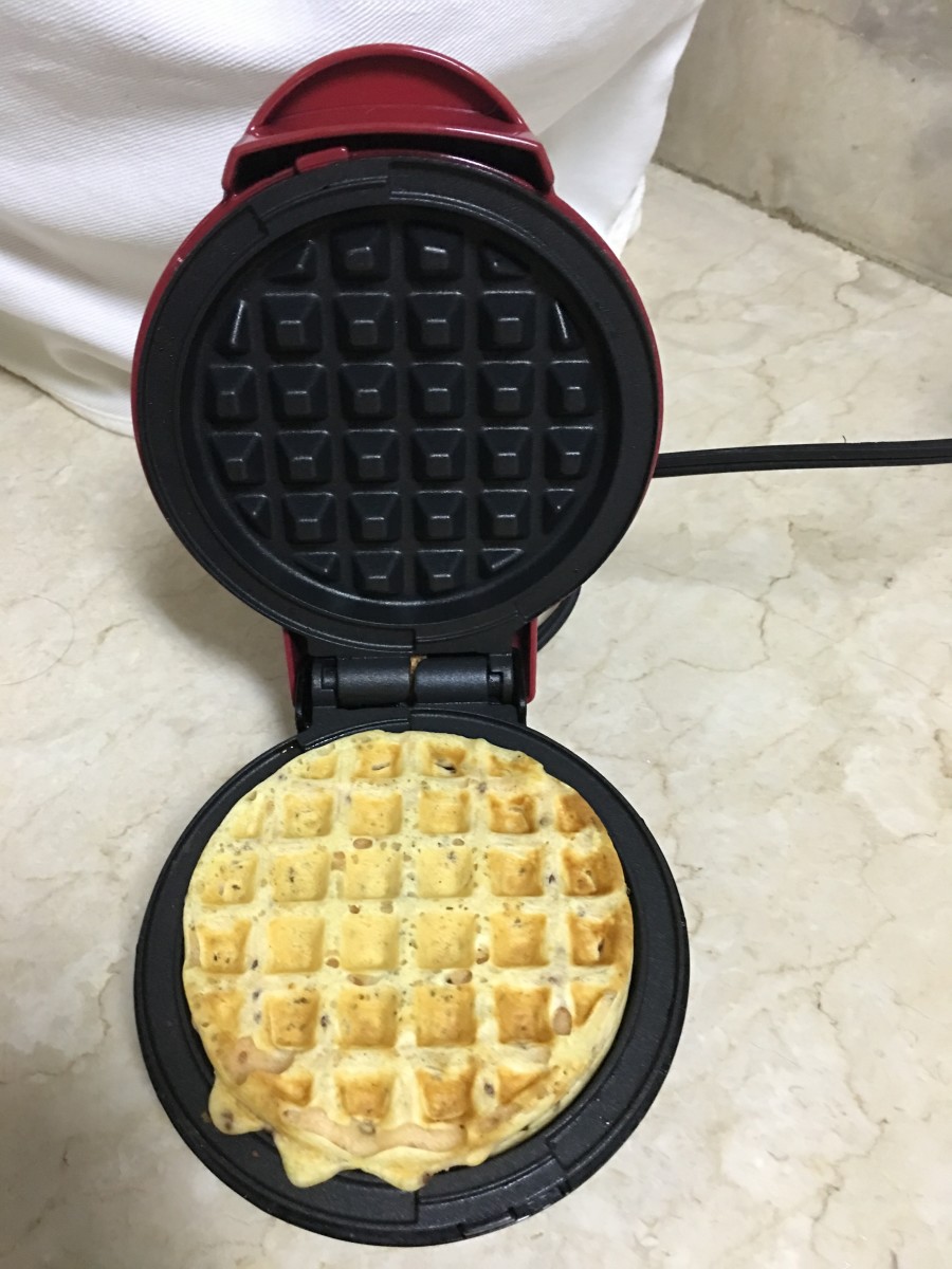 Homemade Rice Flour Waffles with Turmeric and Chia Seeds HubPages