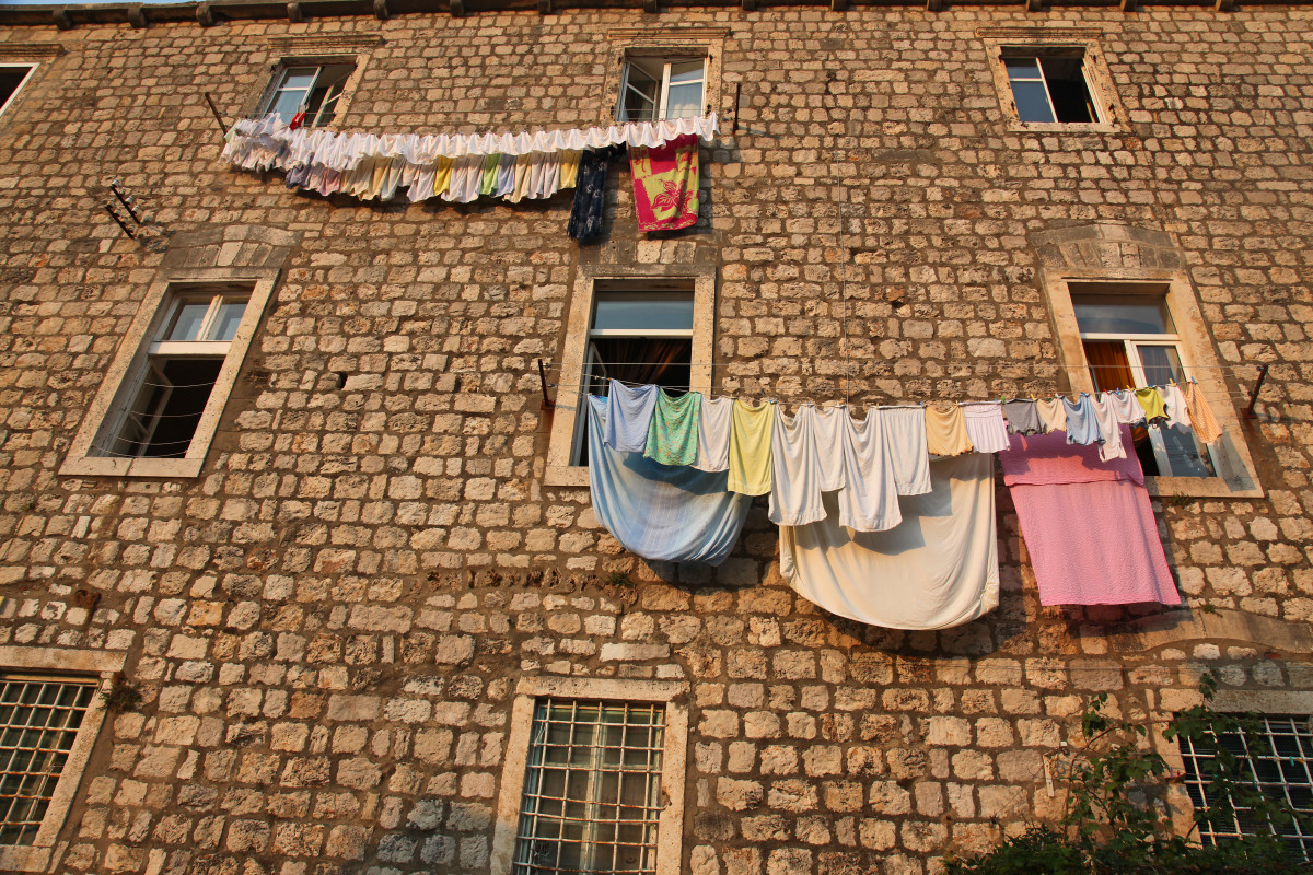In Europe, you don't dry your clothes in a dryer, you hang them on a clothesline.