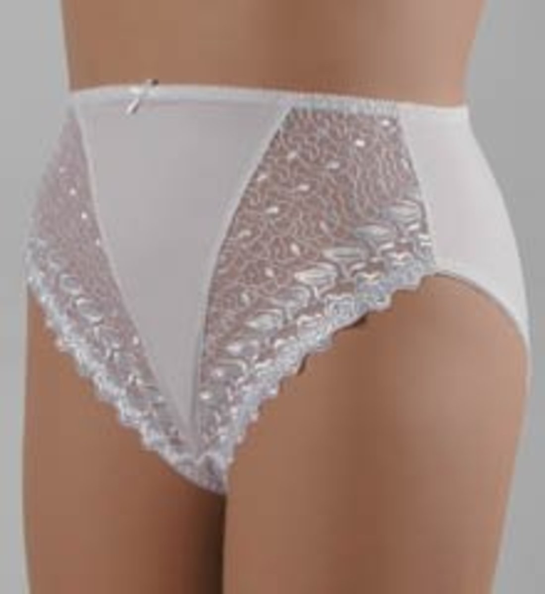 SIZE XL WOMEN nylon lacy panties vintage style soft briefs