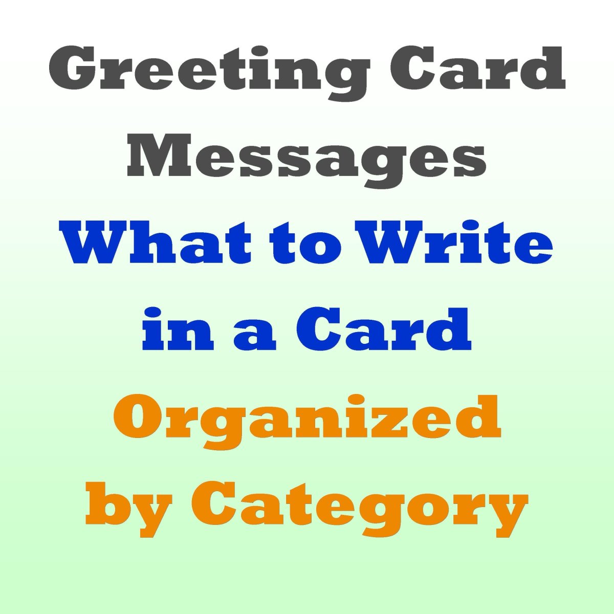 Greeting Card Messages: Examples of What to Write