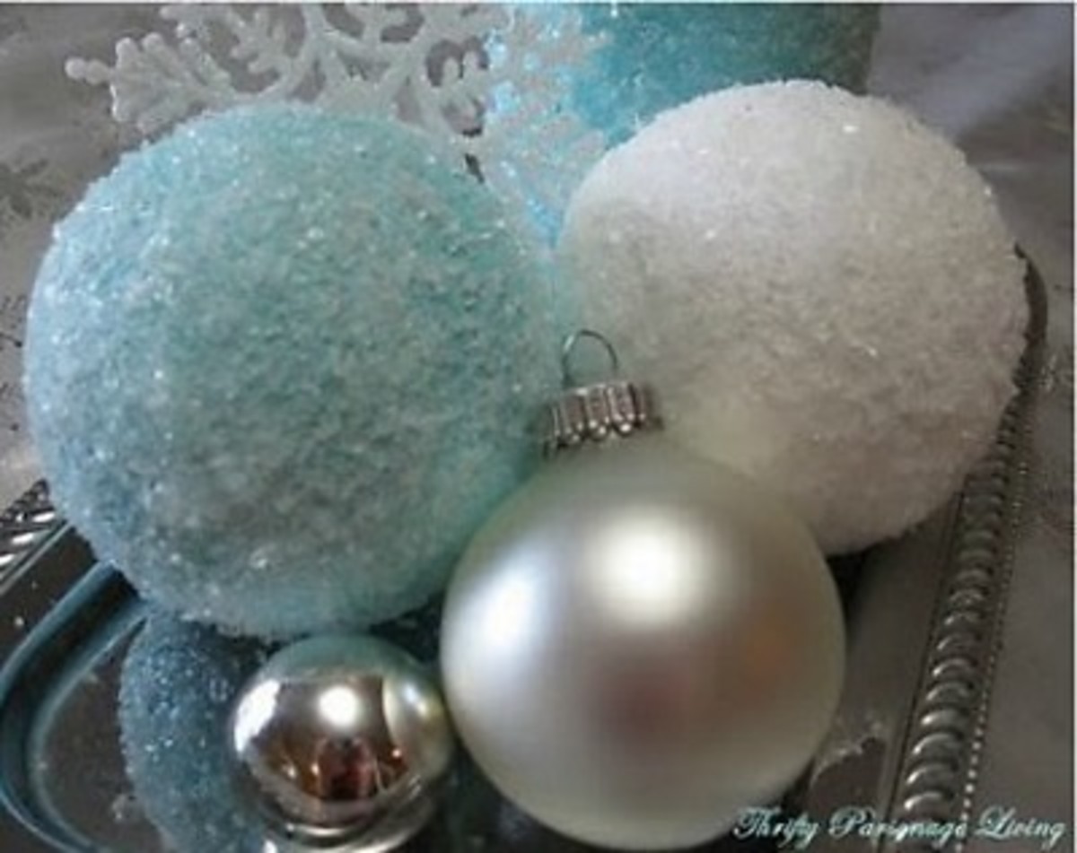 Fabric Scrap Christmas Balls