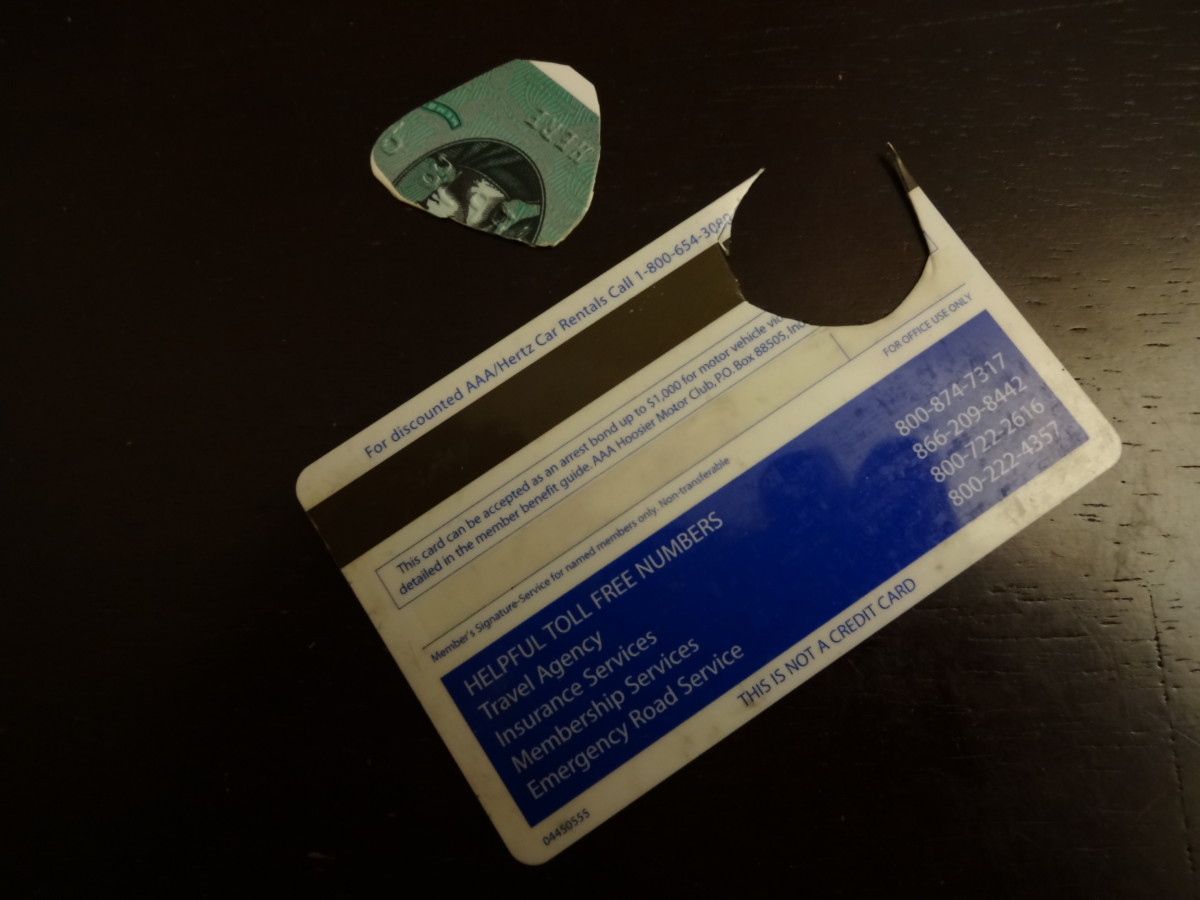 Junk mail credit cards or an old AAA card can become several guitar picks.