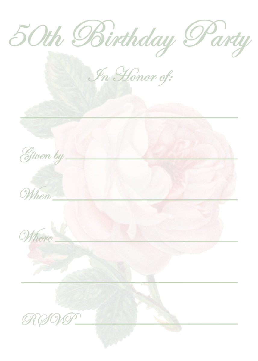 Free Printable 50th Birthday Party Invitation Templates HubPages Free Printable 50th Birthday Party Invitation Templates HubPages