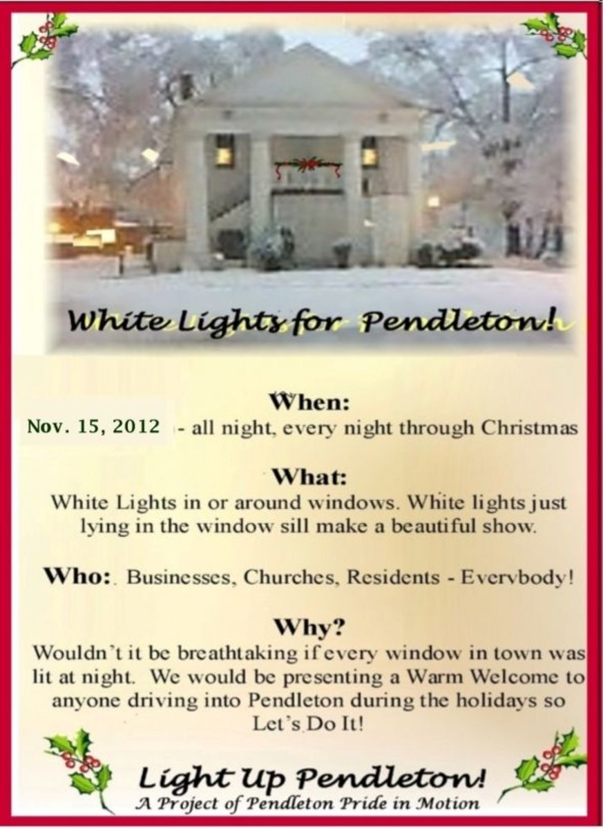 White Lights for Pendleton