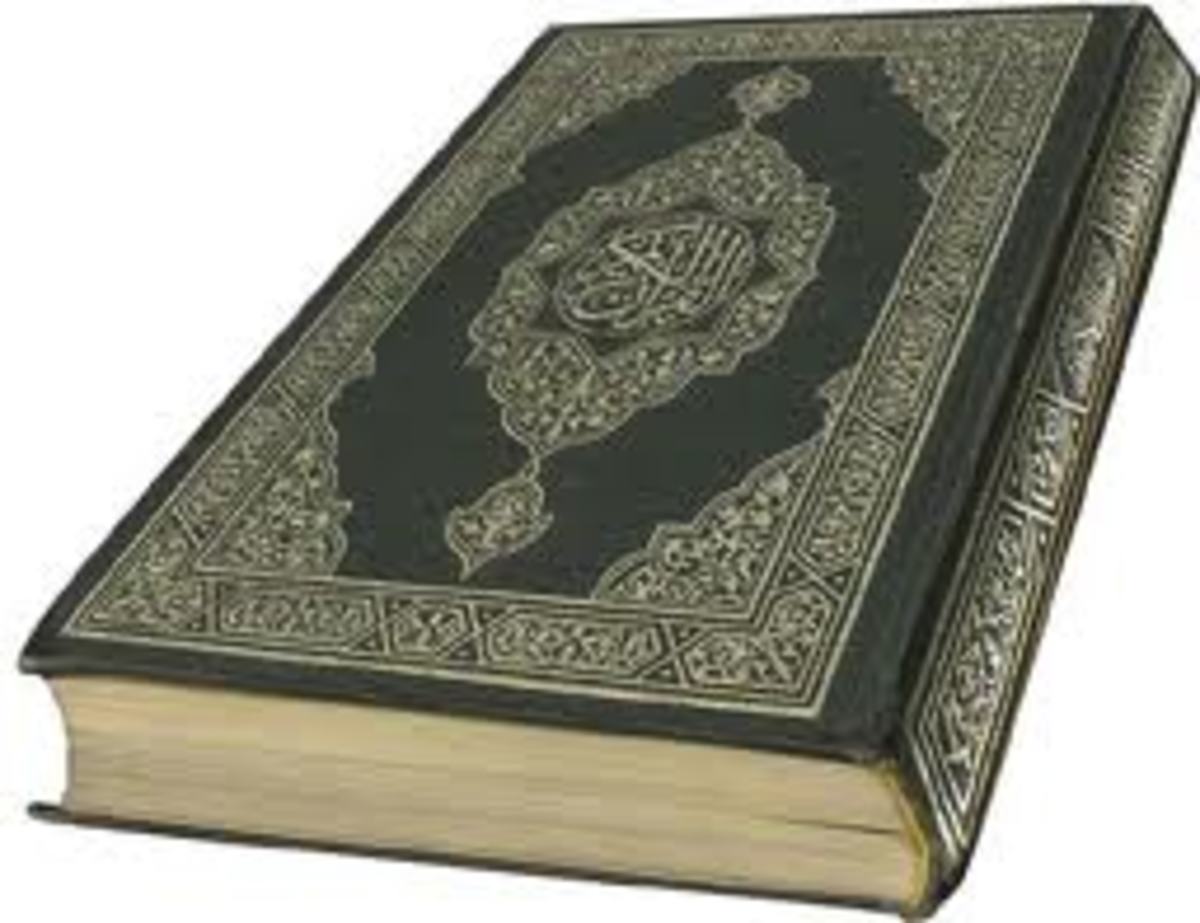The Koran is the religious book of the Muslim, its teachings are according to the prophet Muhammad, it derives from the Bible as their God Allah is often saying that he is the same God of Abraham and all the things that he did for the Israelight.   