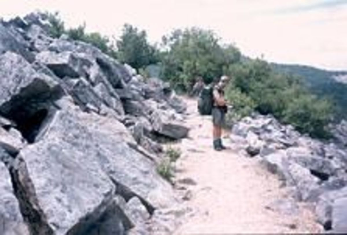 The Appalachian Trail in Shenandoah National Park