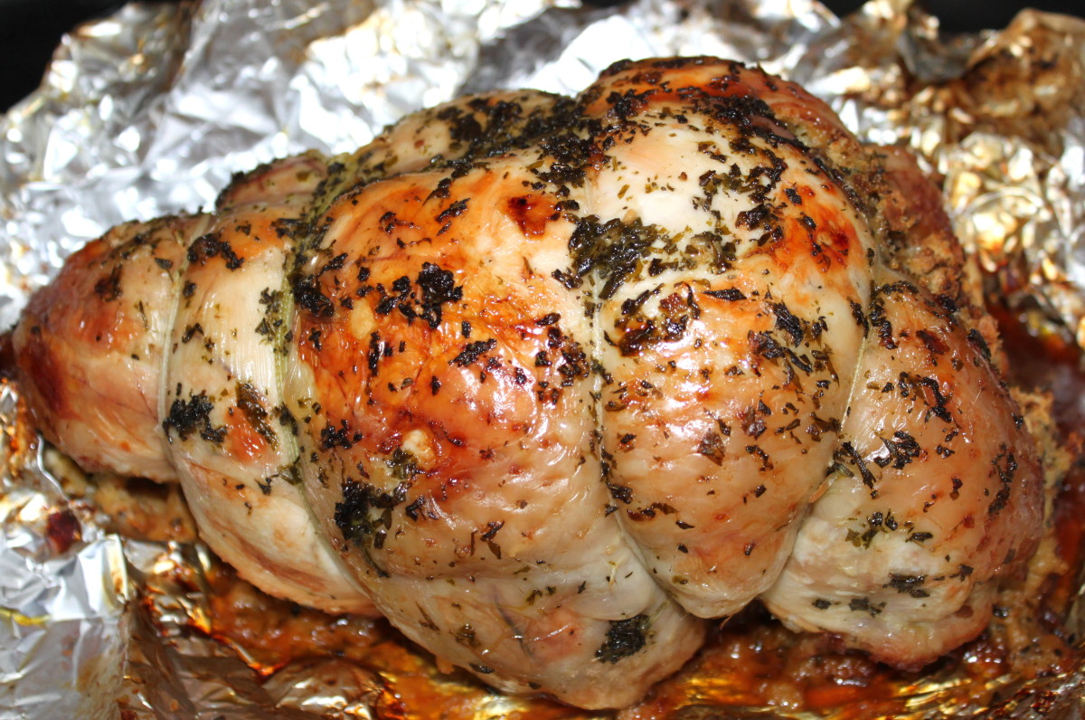 Boned and Rolled Roast Lemon and Herb Chicken