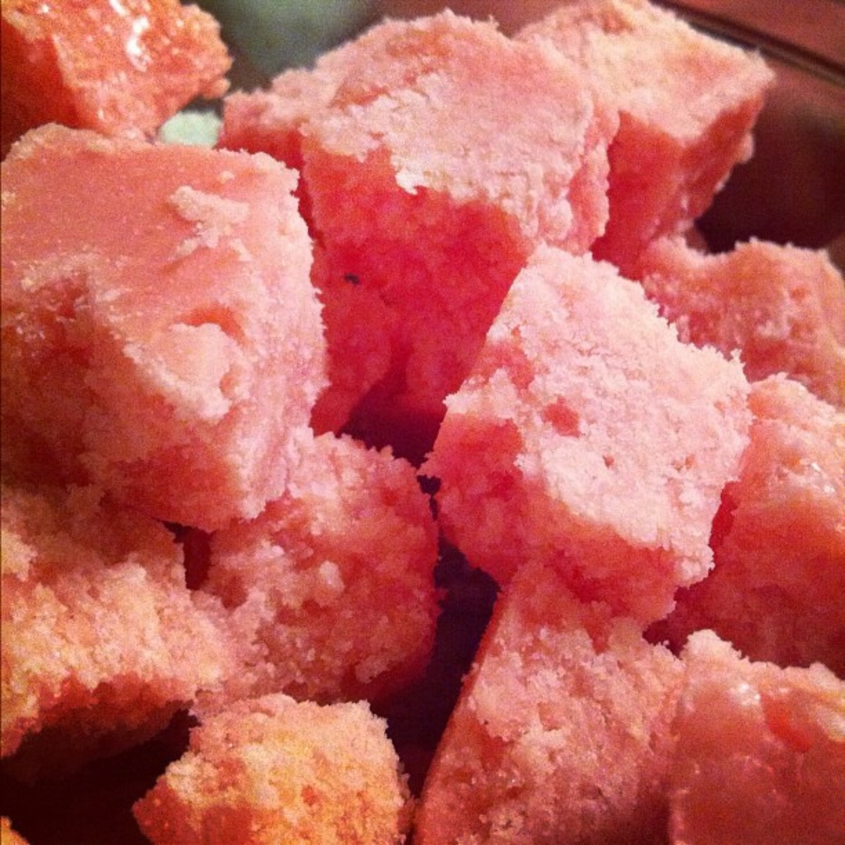 Pink coconut ice