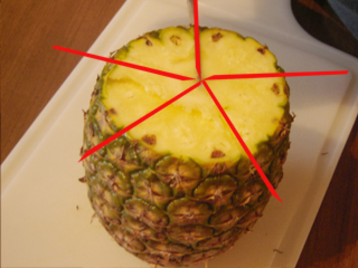 How to cut pineapple deals for fruit platter