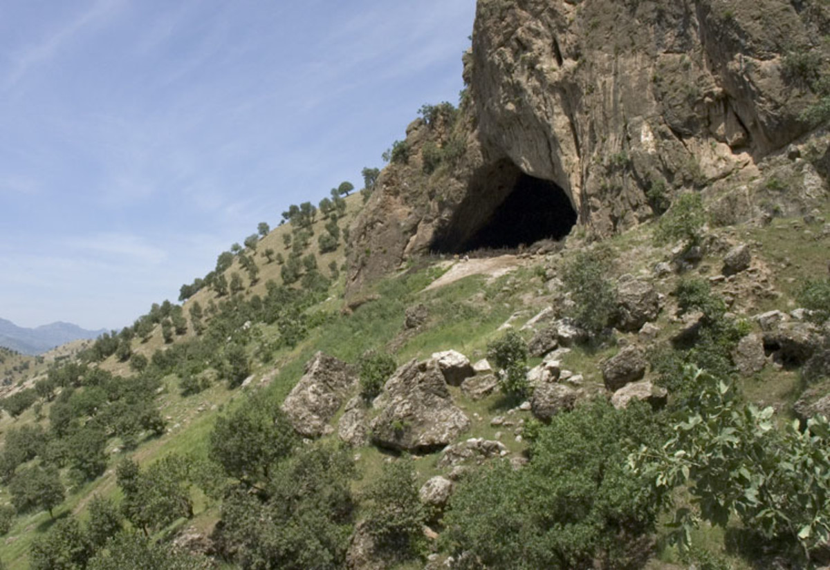 See: http://en.wikipedia.org/wiki/File:Erbil_governorate_shanidar_cave.jpg