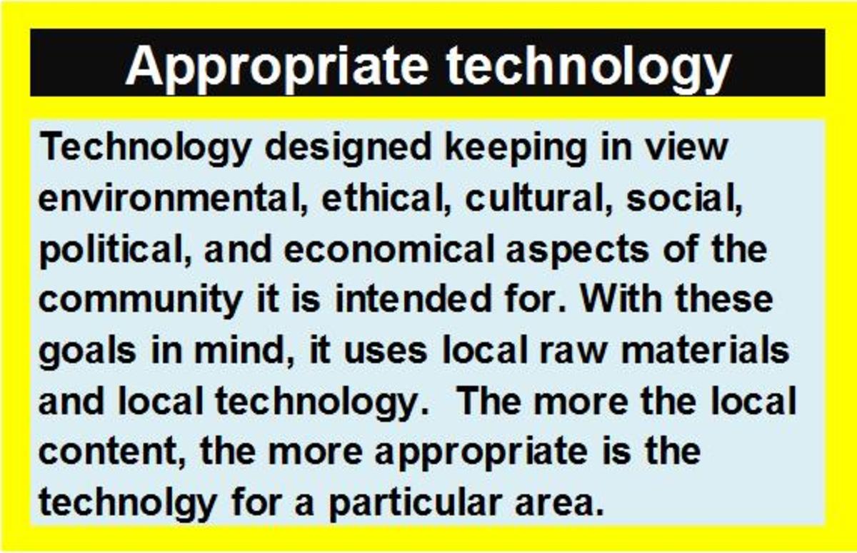 APPROPRIATE TECHNOLOGY