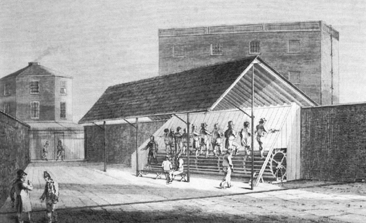 The penal treadmill was used as an instrument of hard labour