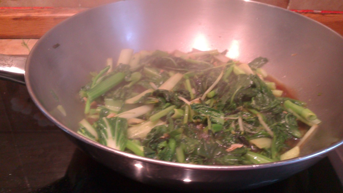 Pak Choi done or cooked