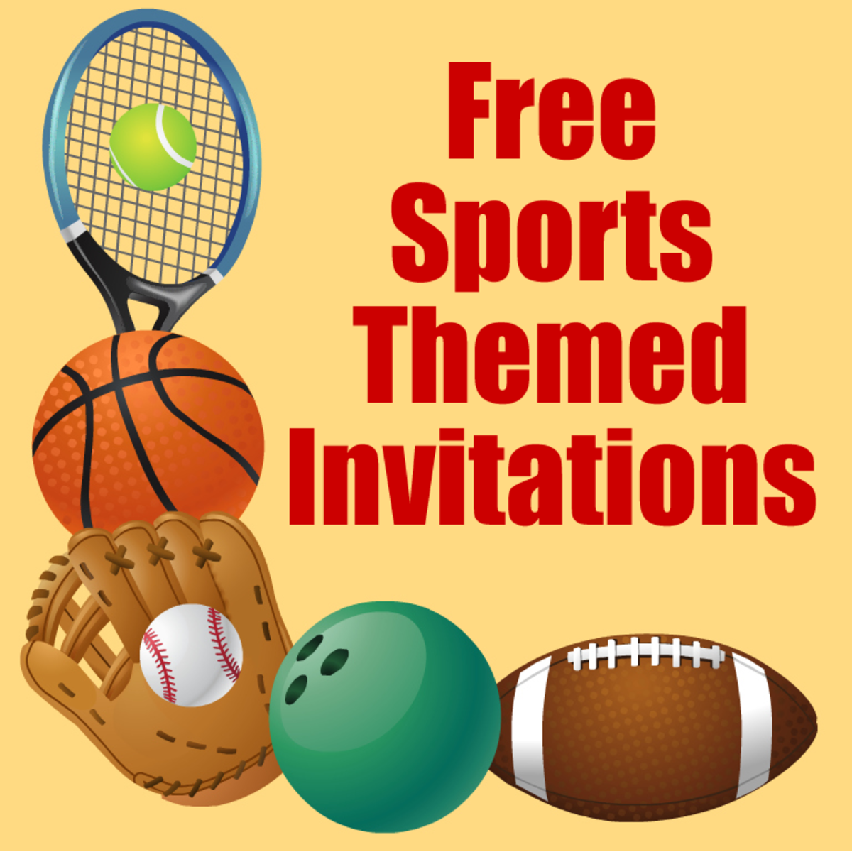 Free Printable Sports Birthday Party Invitations Templates HubPages