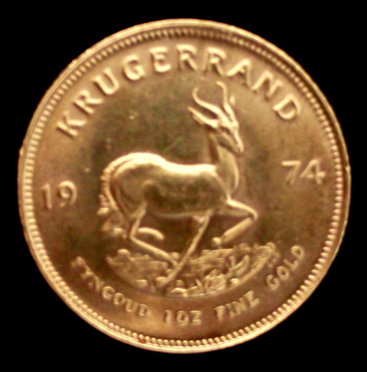 Krugerrand Fine Gold Coin. Portable wealth is very handy in unstable times
