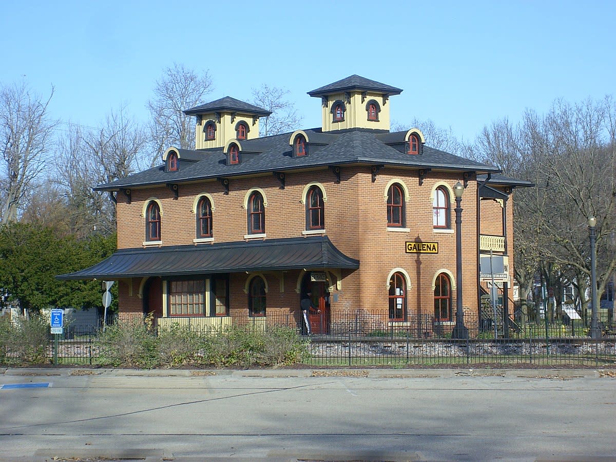 Old Train Depot in Galena, Illinois