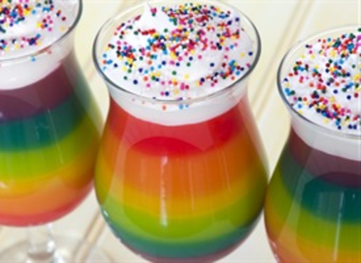Double Rainbow Pudding