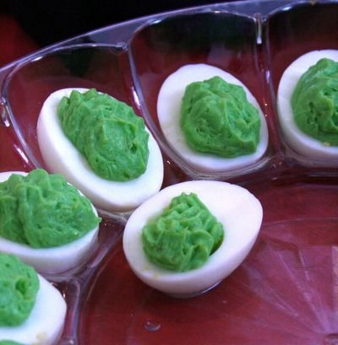 Green Deviled Eggs
