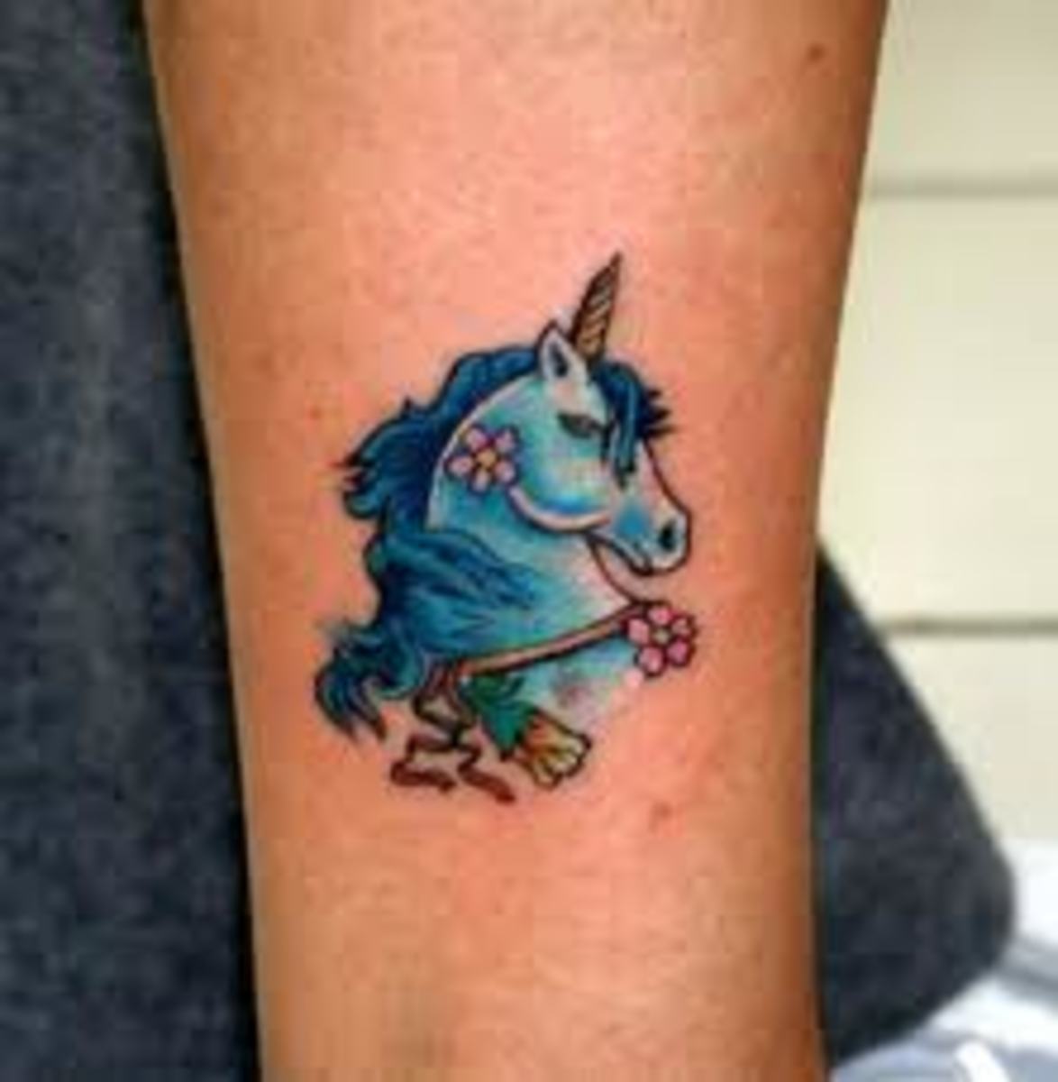 Tribal unicorn tattoo design square sticker - 7742 Reviews | Zazzle