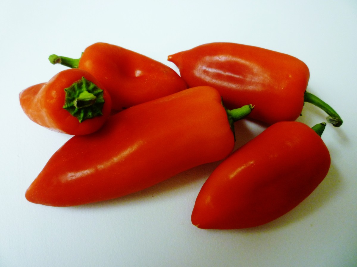 Mini red peppers are what I used in this recipe.