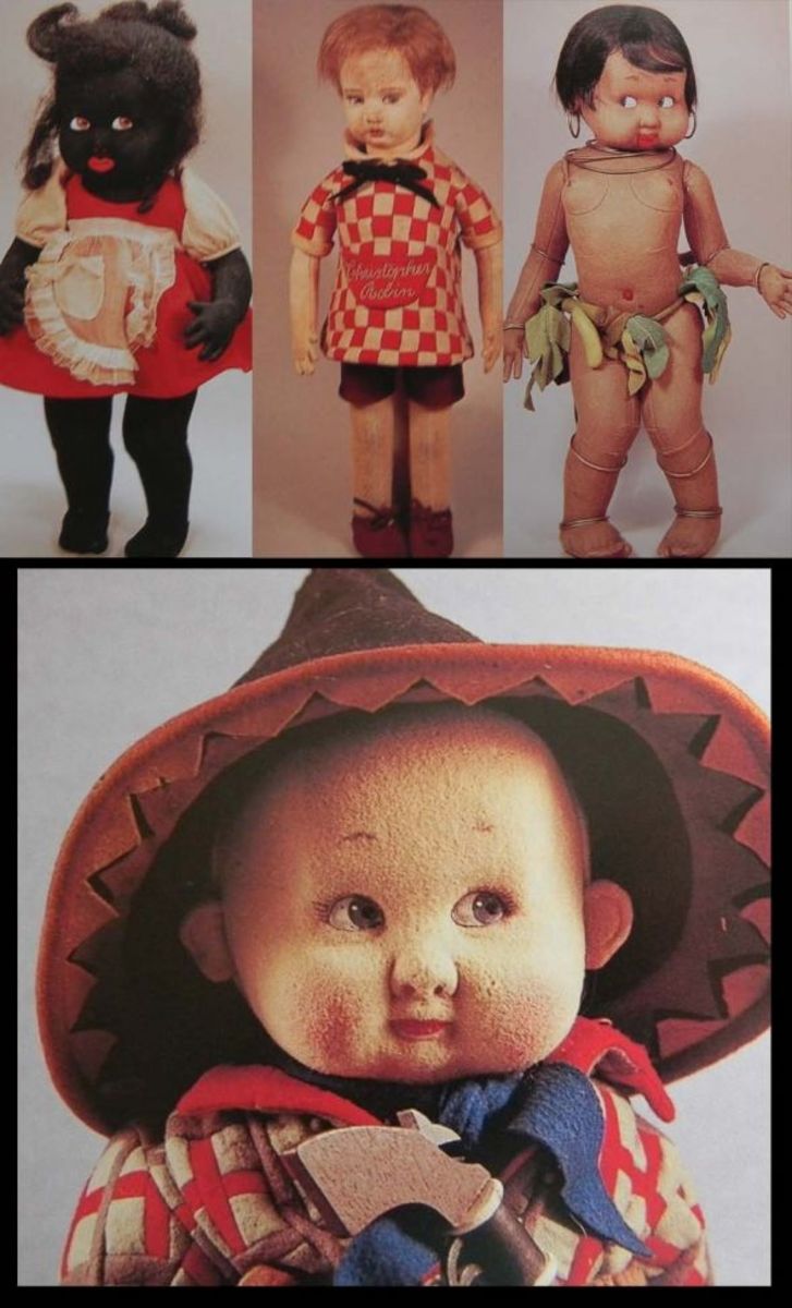 These are some examples of very rare Lenci dolls.