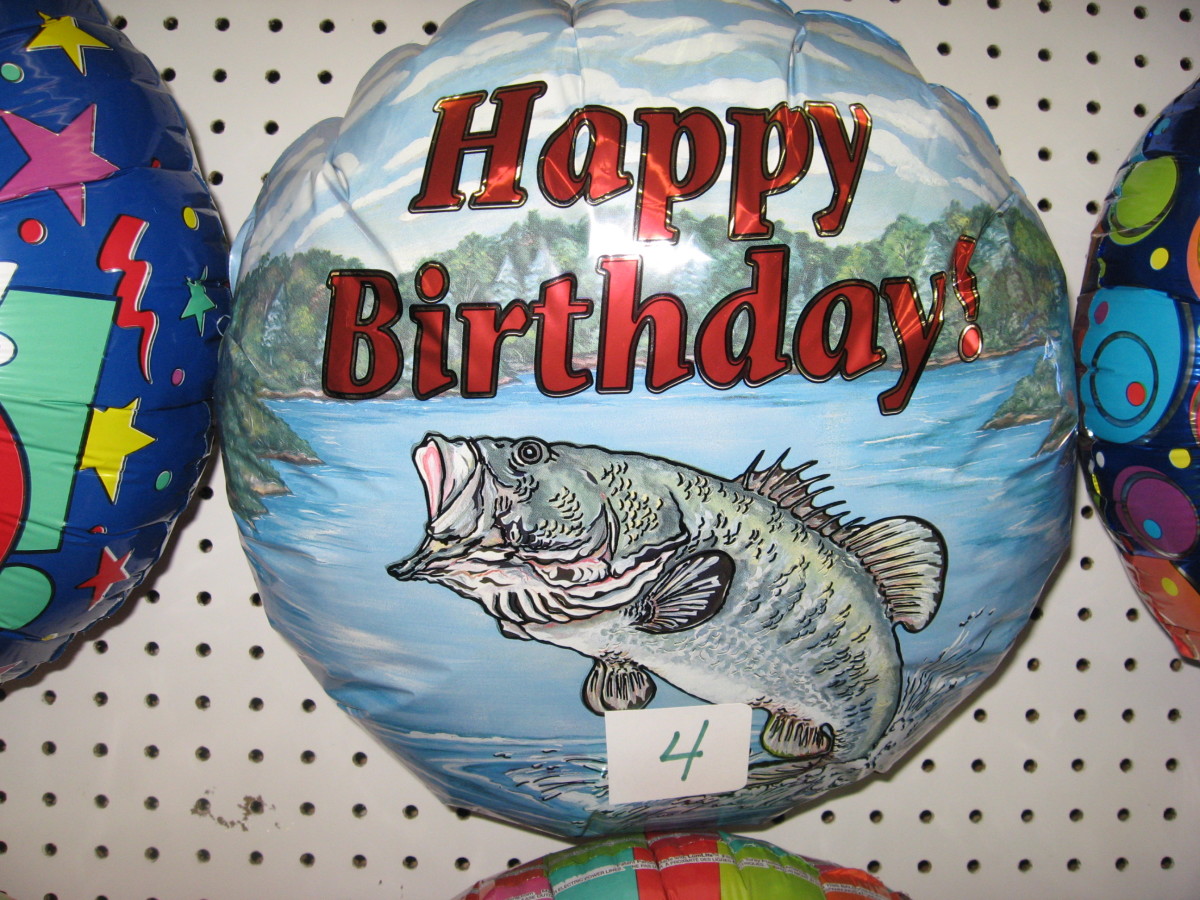Fish Balloons are good choices for anglers.