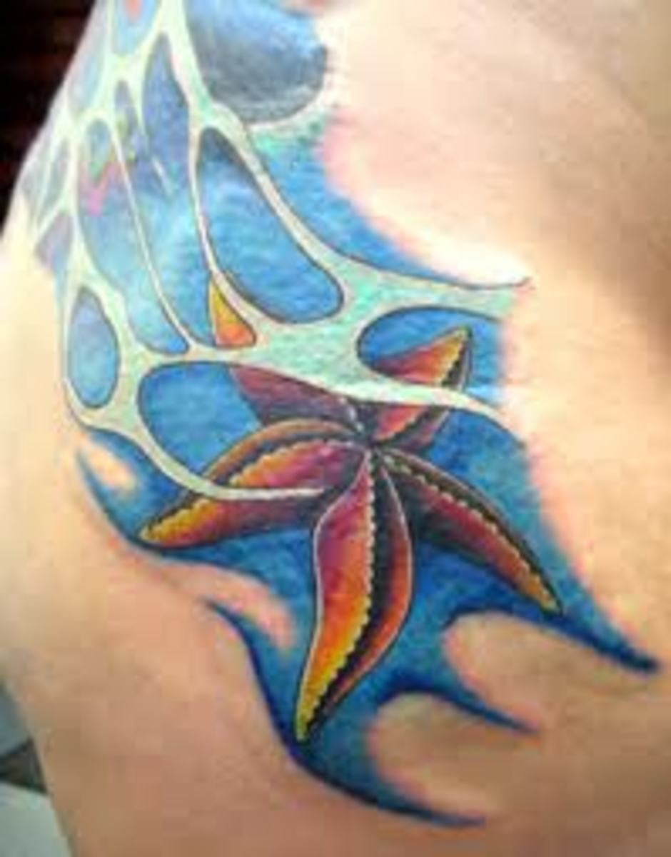 Starfish Tattoos And Designs-Starfish Tattoo Meanings And Ideas-Starfish Tattoo Pictures
