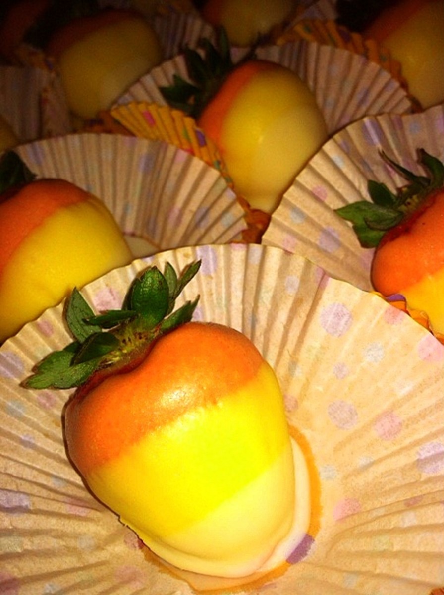 How to Make Candy Corn Strawberries