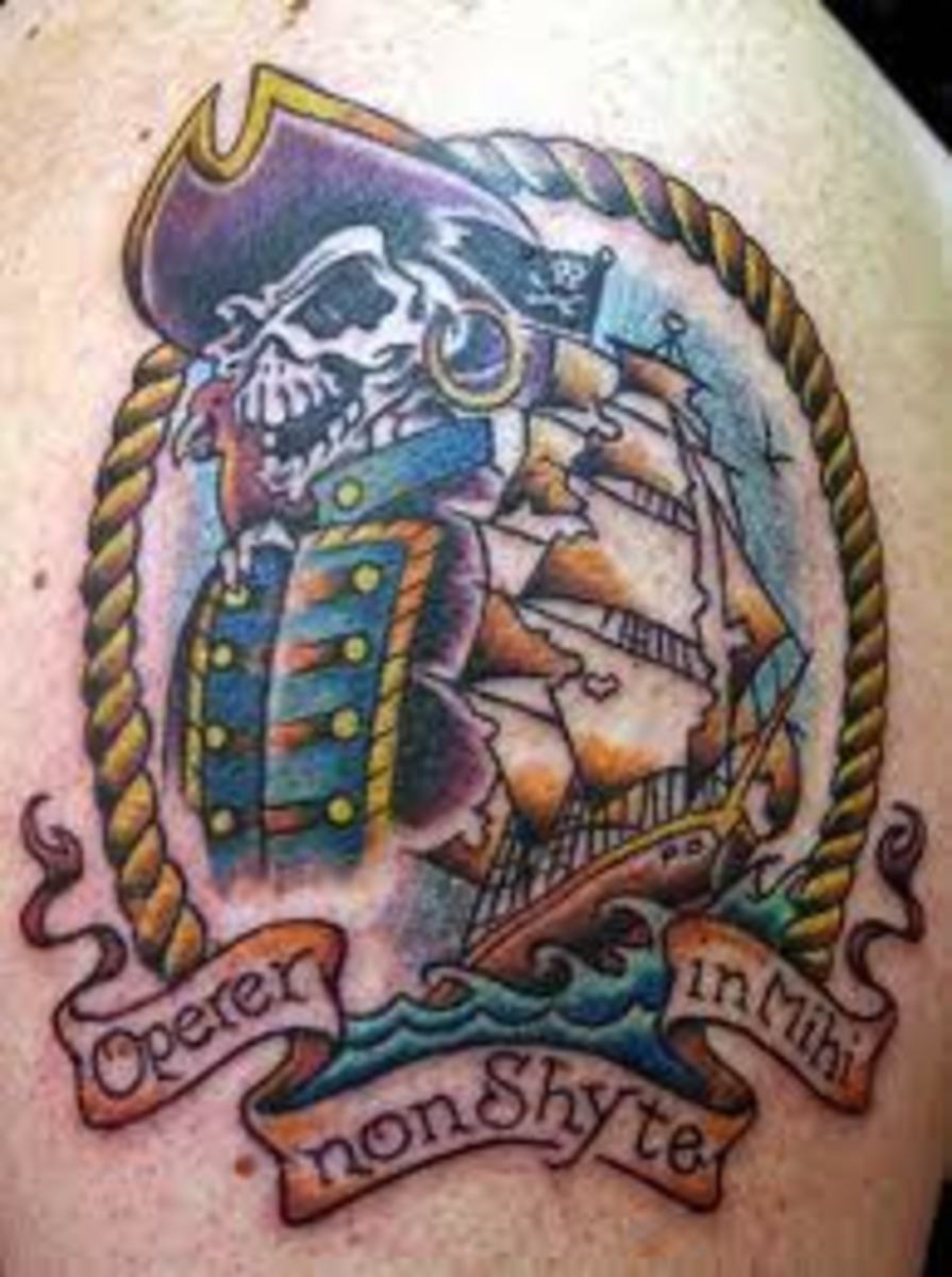 Pirate Tattoos And Designs-Pirate Tattoo Meanings And Ideas-Pirate Tattoo Pictures
