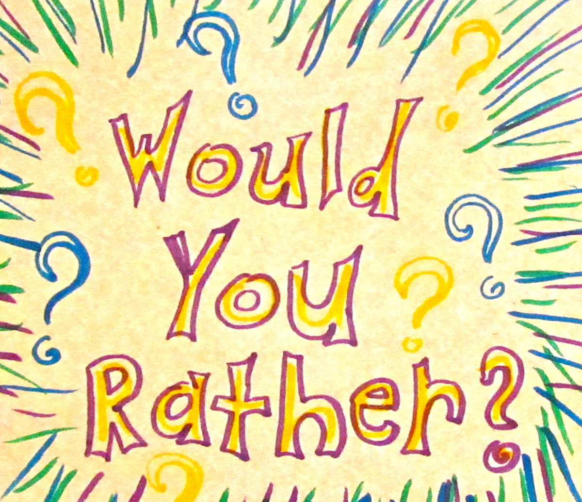 Would You Rather ESL Or EFL Class Activities And Thought Questions