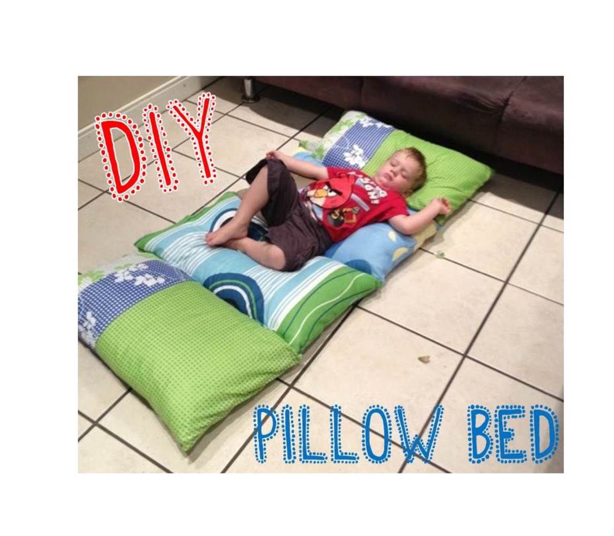 DIY Kids Pillow Bed